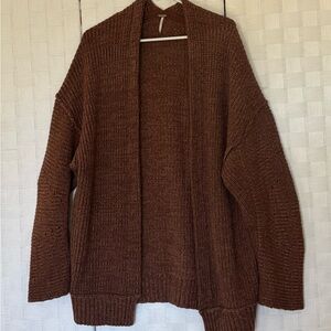 Free People Cardigan Sweater Cable Knit Boho